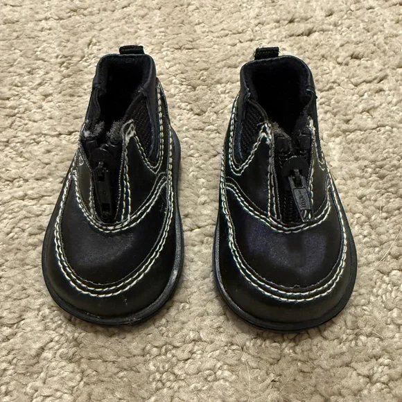 American Girl Doll Black Zip Ankle Boots ONLY- Released 2002/Retired 2004 - Picture 2 of 6
